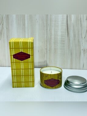 Woods Scented Tin Candle - Yellow